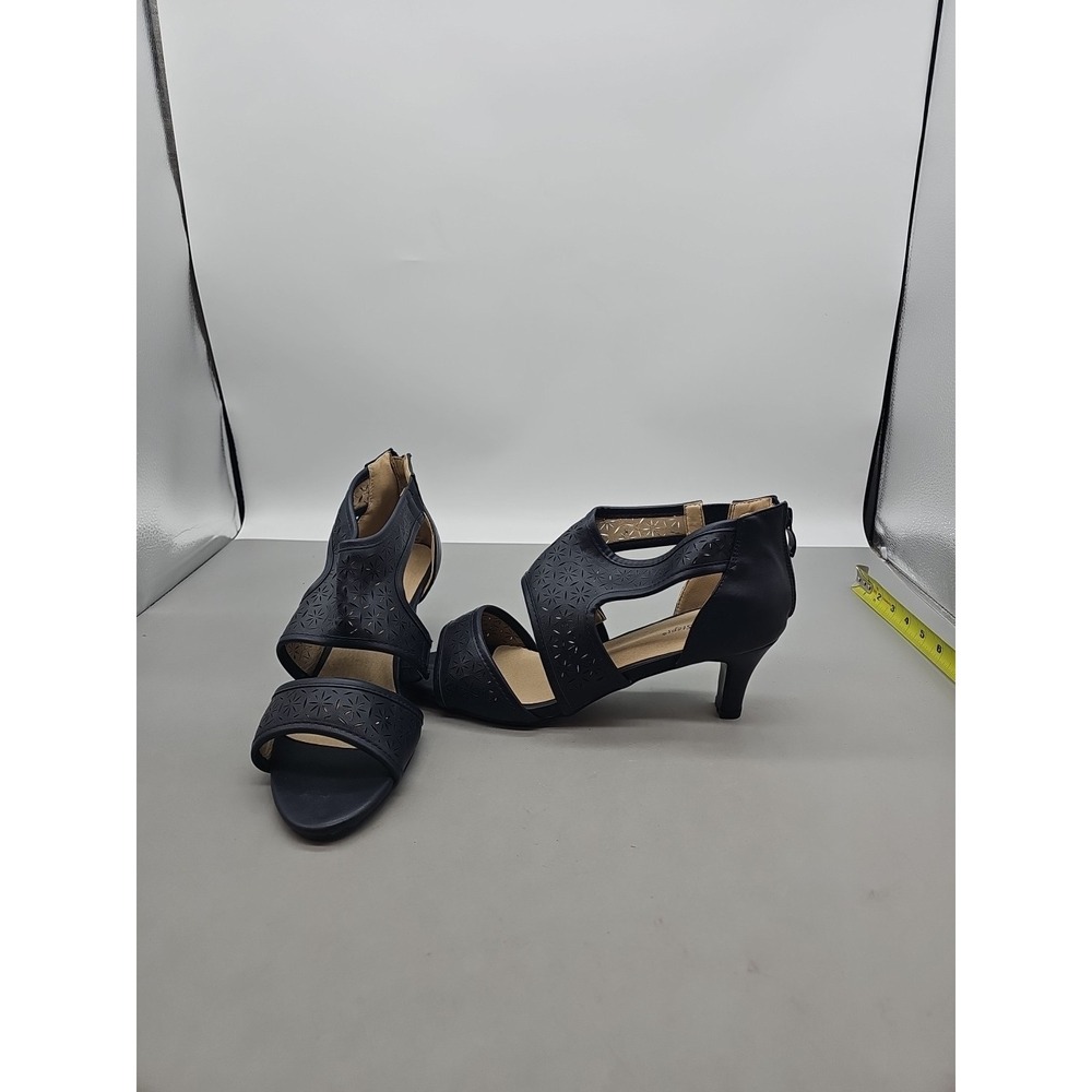 Angel‎ Steps Dress Pumps Navy Size 11M Zip Back